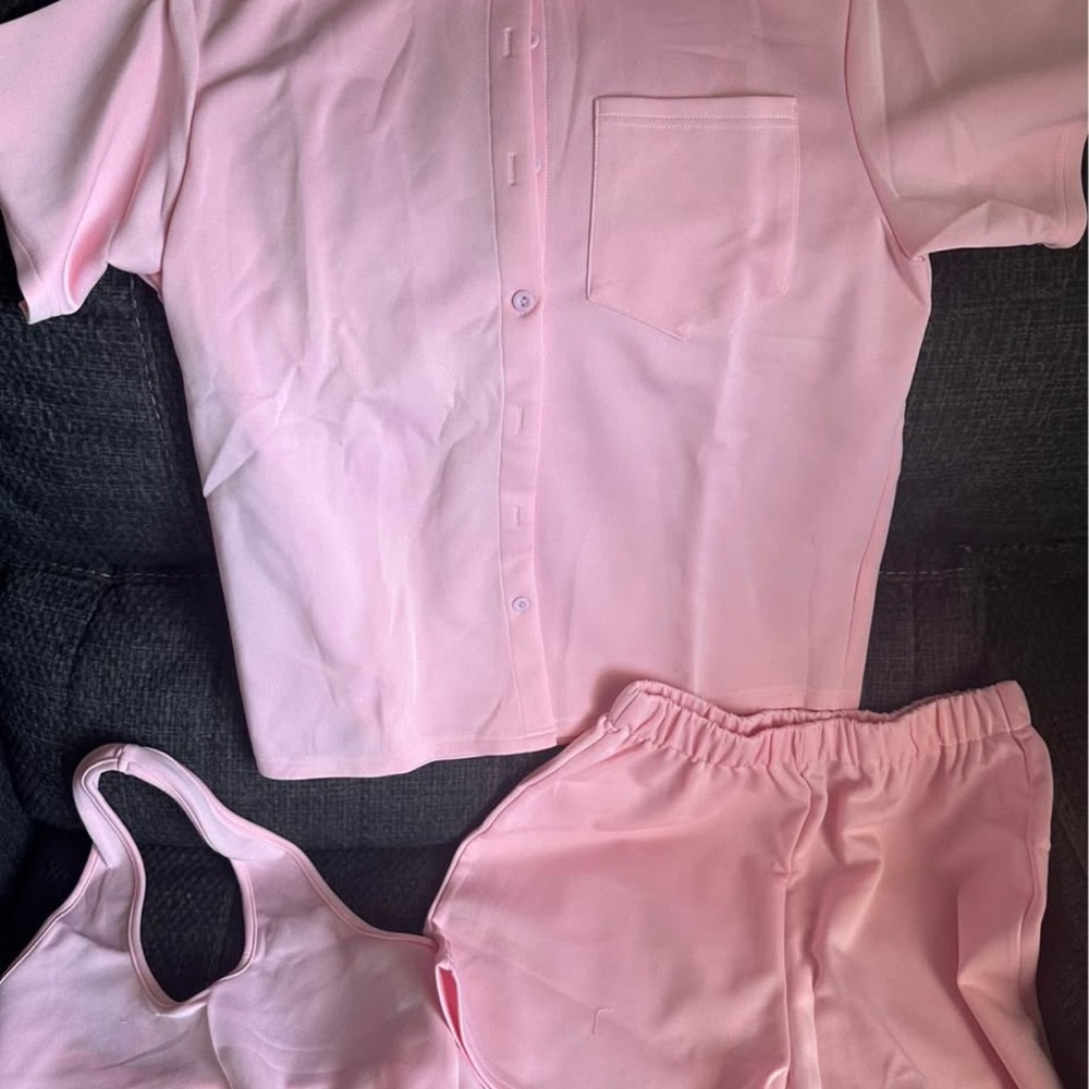SHEIN Pink Loungewear Set